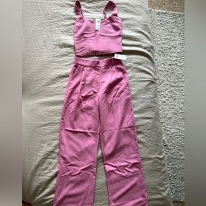 Abercrombie Tailored Corset Top (size small) and Sloane Tailored Pant (size 4)